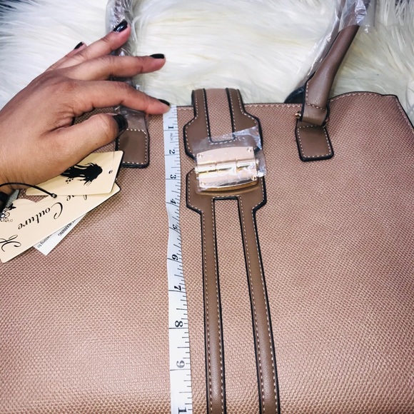 Jolene Couture.  Bags Brown and red bag with quite - Picture 5 of 5